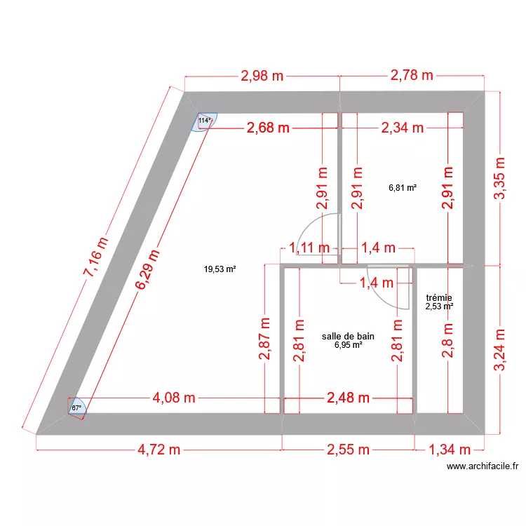 plan rez de chaussée 2. Plan de 4 et 36 m² plan rez de chaussée 2. Plan de 4 et 36 m²