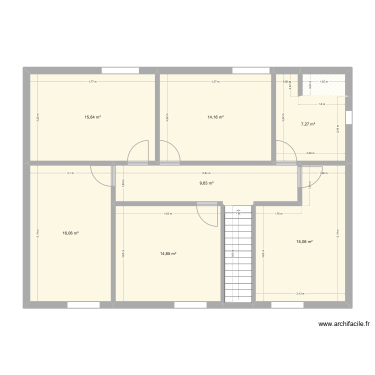 Maison bleu &eacute;tage def. Plan de 0 pièce et 0 m2