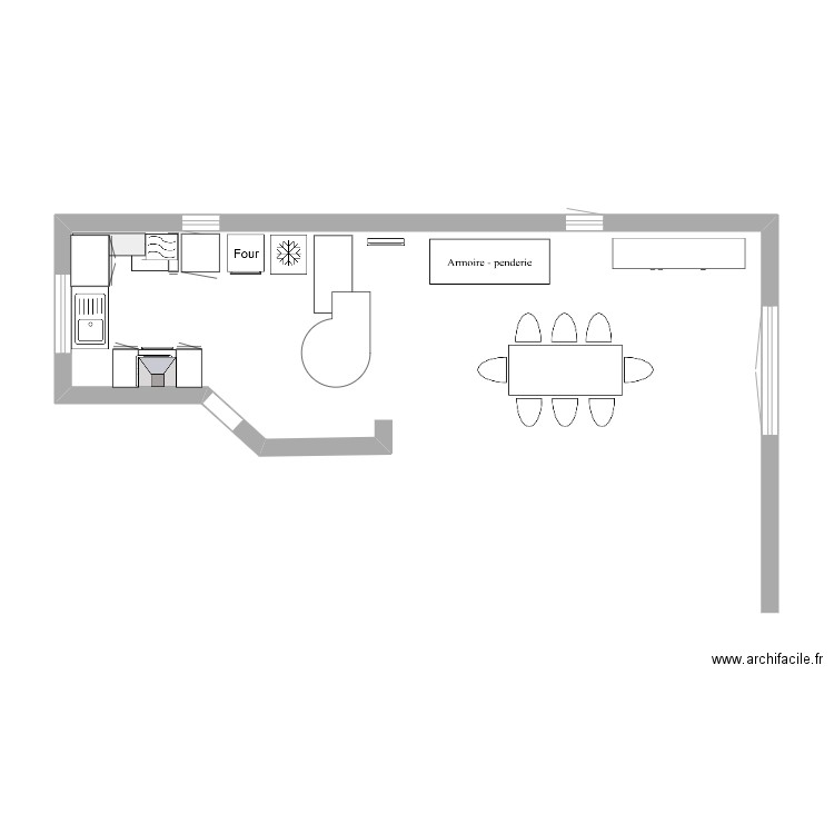 cuisine. Plan de 0 pièce et 0 m2