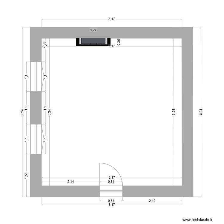 Chambre-01. Plan de 0 pièce et 0 m2
