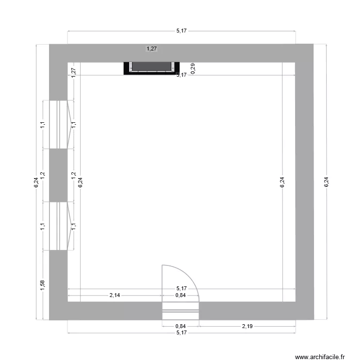 Chambre-01. Plan de 