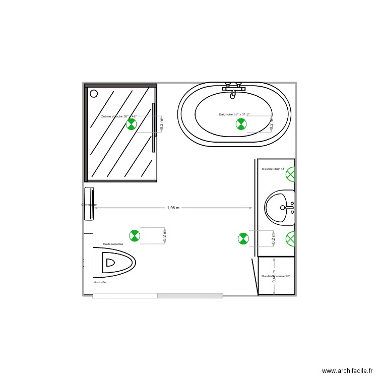 Projet_Diane B_3. Plan de 1 pièce et 7 m2