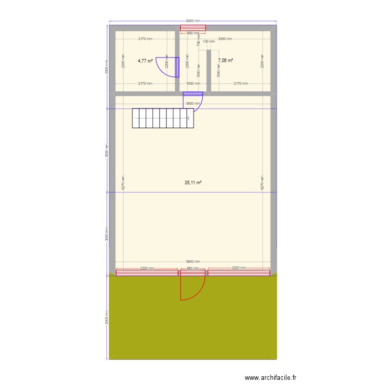 A-frame 8 метров. Plan de 8 pièces et 104 m2