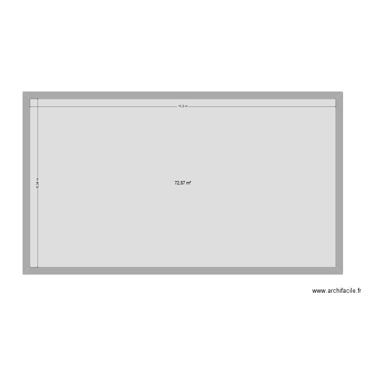 Roquecourbe. Plan de 1 pièce et 73 m2