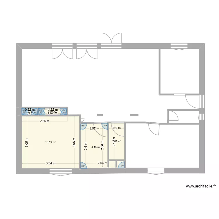 maison de jade. Plan de 5 et 18 m² maison de jade. Plan de 5 et 18 m²