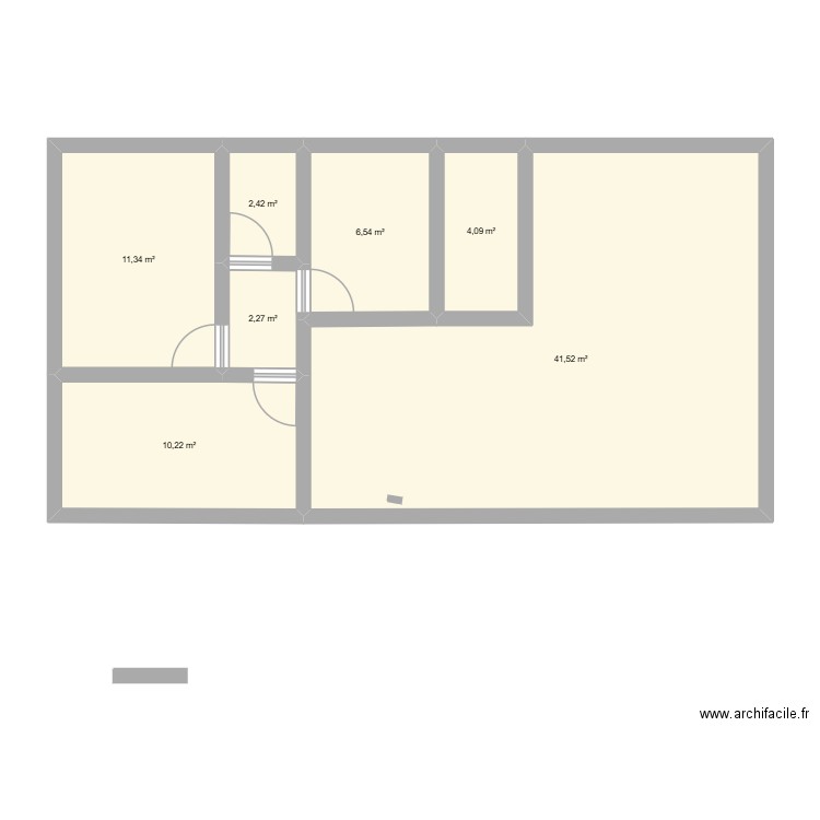 julie house. Plan de 7 pièces et 78 m2