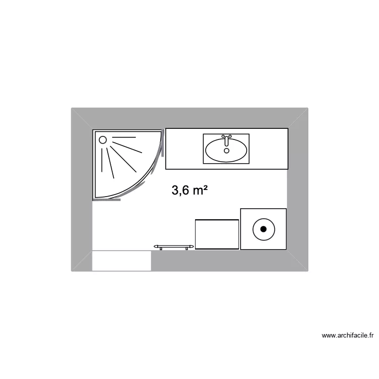 salle de bain e+g. Plan de 1 Pièce et 4 m² salle de bain e+g. Plan de 1 Pièce et 4 m²
