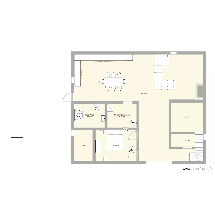 Sarpourenx RDC. Plan de 