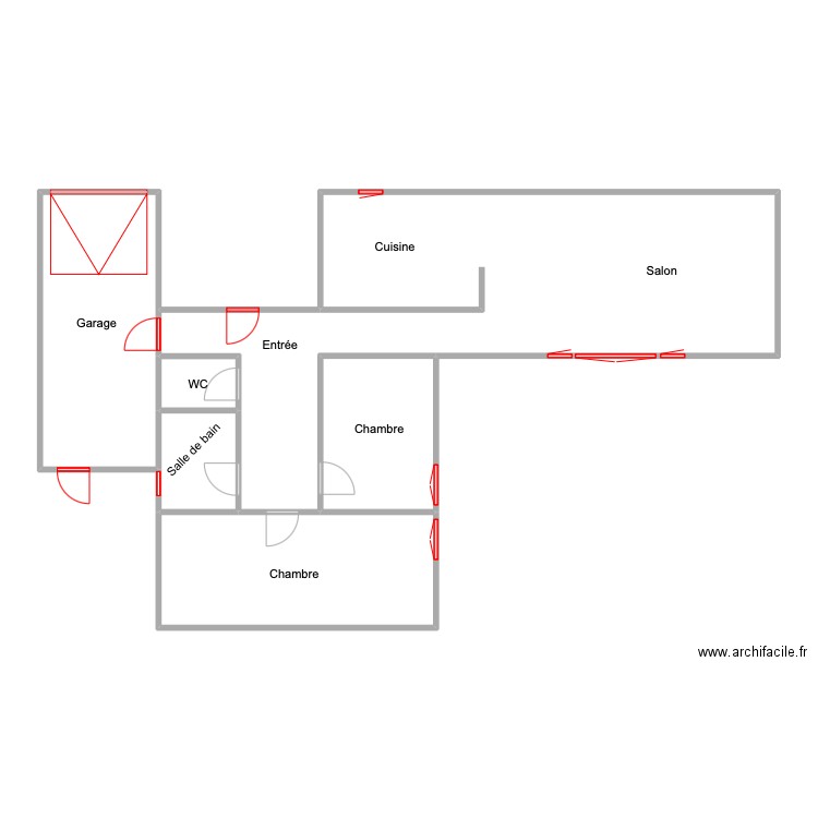 GUIGARD. Plan de 6 pièces et 112 m2