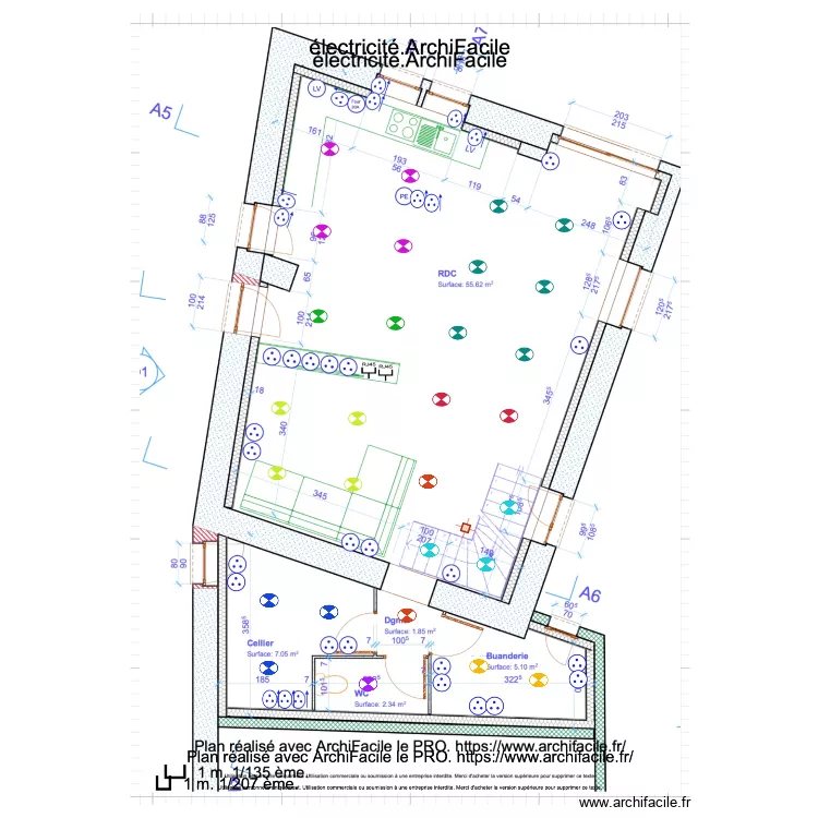 ELECTRICITE 3. Plan de 