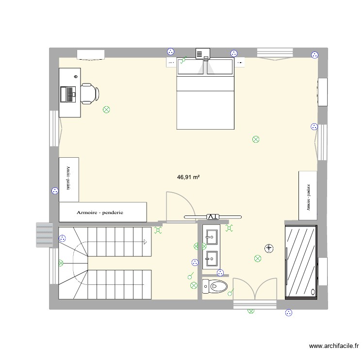 Etage 1 new Besseges new 4 ELEC. Plan de 0 pièce et 0 m2