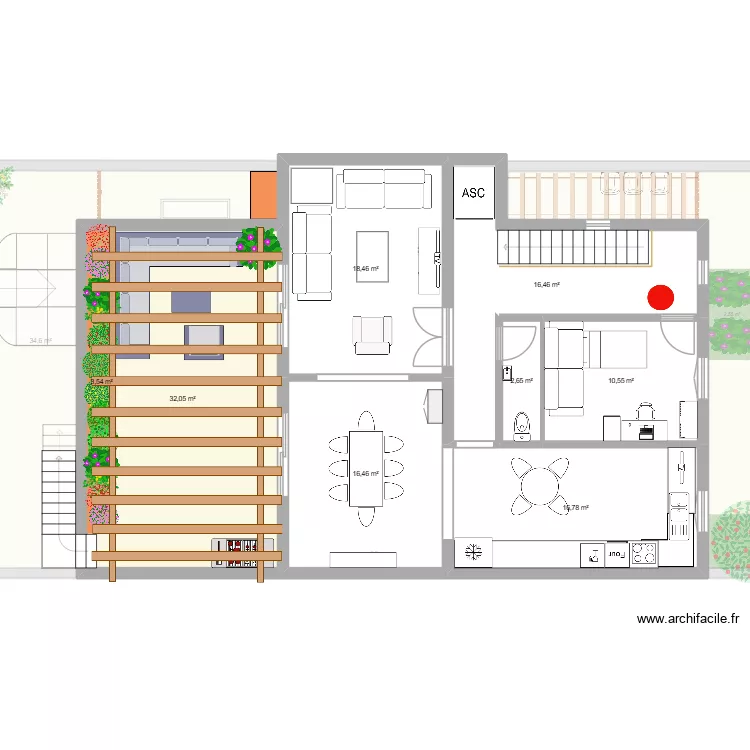 110. Plan de 28  et 404 m²