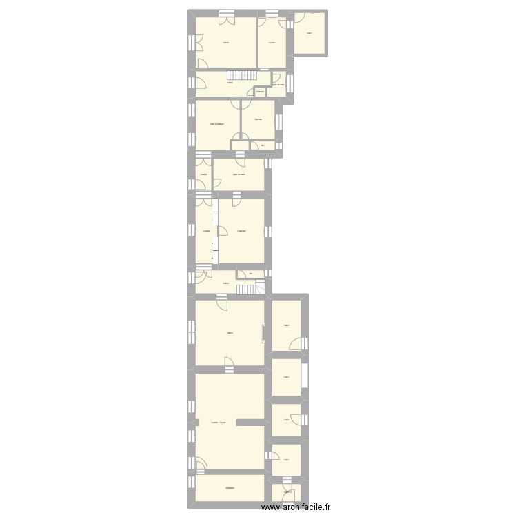 Ravet Loge propo. Plan de 24 pièces et 305 m2