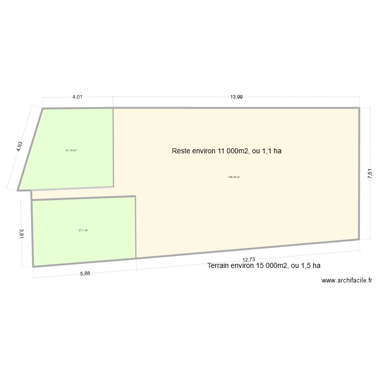 Maison Eliane 04. Plan de 3 pièces et 152 m2