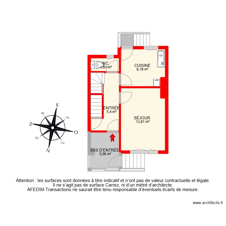 BI26683. Plan de 22 pièces et 101 m2