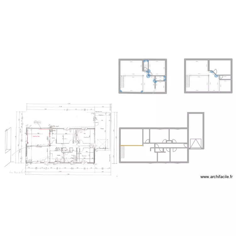 Maison. Plan de 17 pièces et 265 m² Maison. Plan de 17 pièces et 265 m²