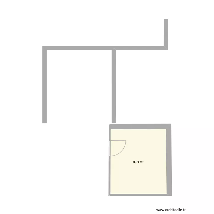 Extension Eygurande. Plan de 1 et 10 m² Extension Eygurande. Plan de 1 et 10 m²