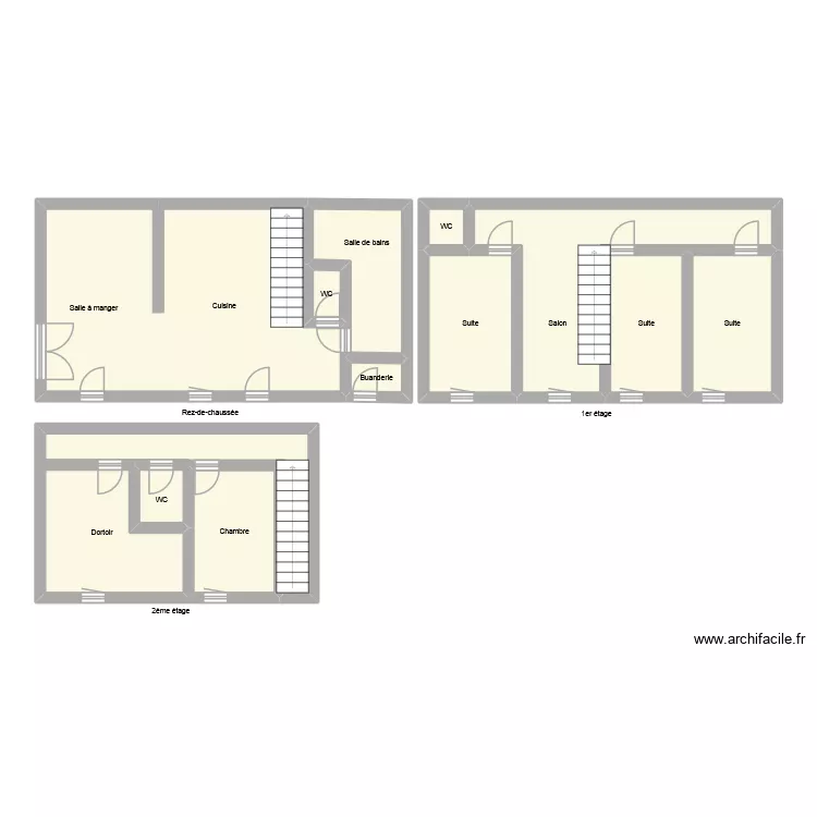 GR3389. Plan de 11  et 95 m²