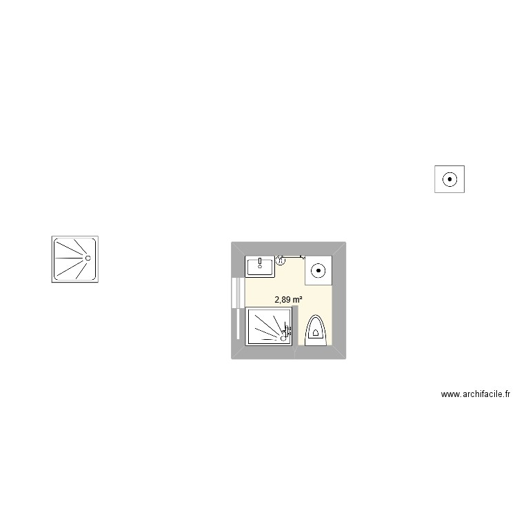 sdb. Plan de 0 pièce et 0 m2