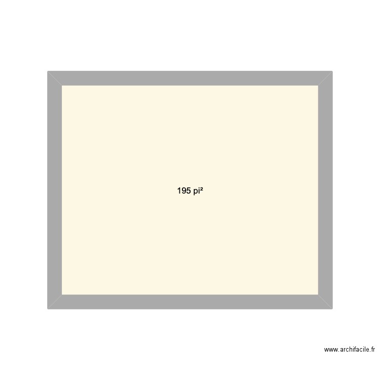Division intérieur d'une maison. Plan de 1 pièce et 18 m2