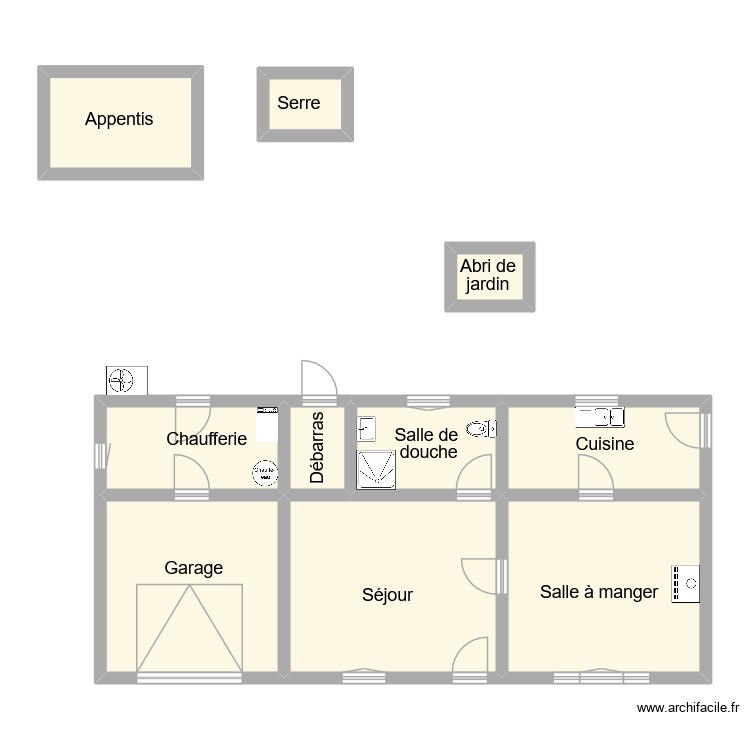 chichery maison. Plan de 0 pièce et 0 m2