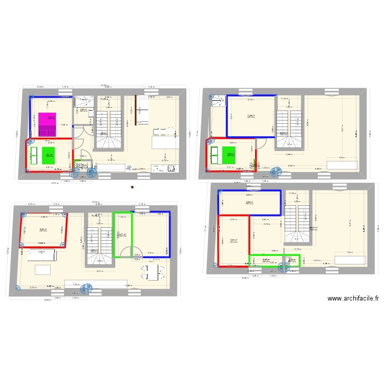 Tarayre. Plan de 17 pièces et 346 m2