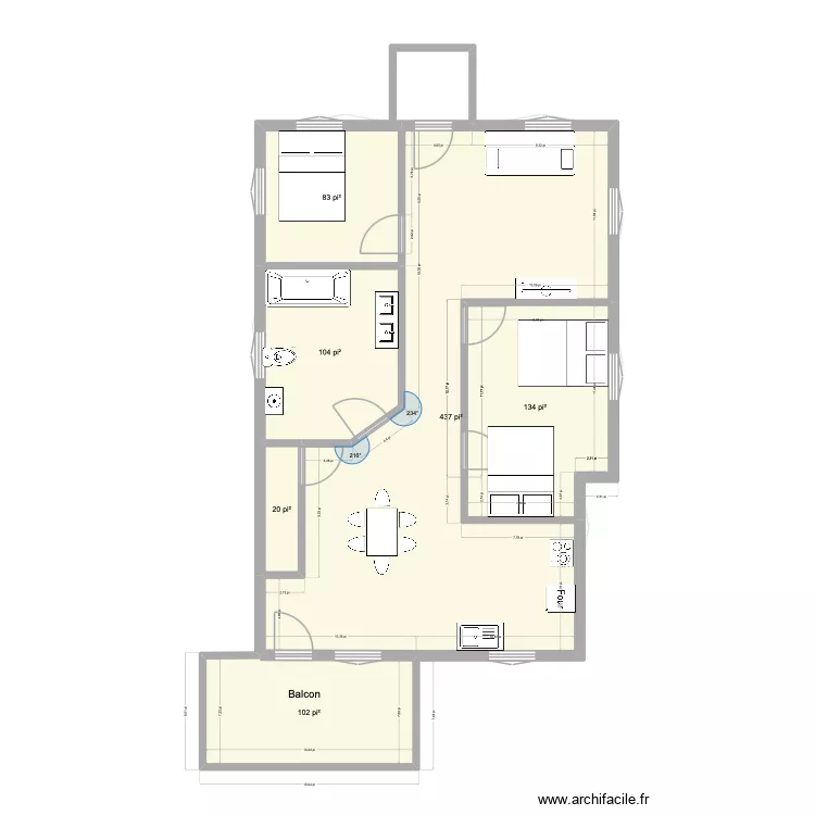 11505 Valcartier. Plan de 10  et 137 m²