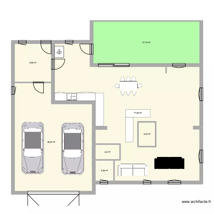 art sur meurthe v1. Plan de 7  et 169 m²