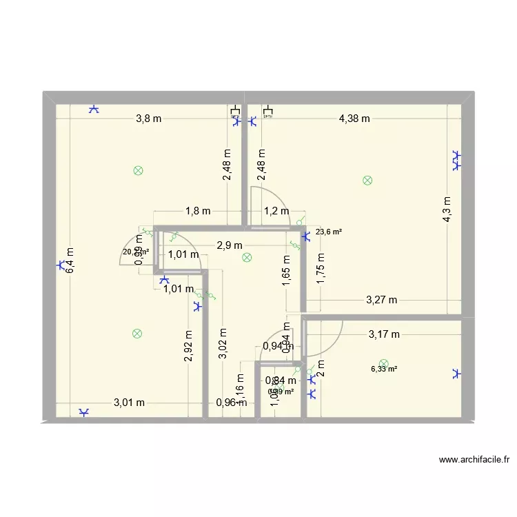 JJ ELEC. Plan de 4 Pièces et 51 m² JJ ELEC. Plan de 4 Pièces et 51 m²