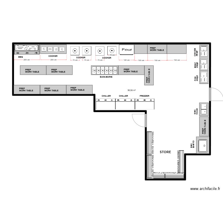 SOHAR PROJECT. Plan de 1 pièce et 91 m2