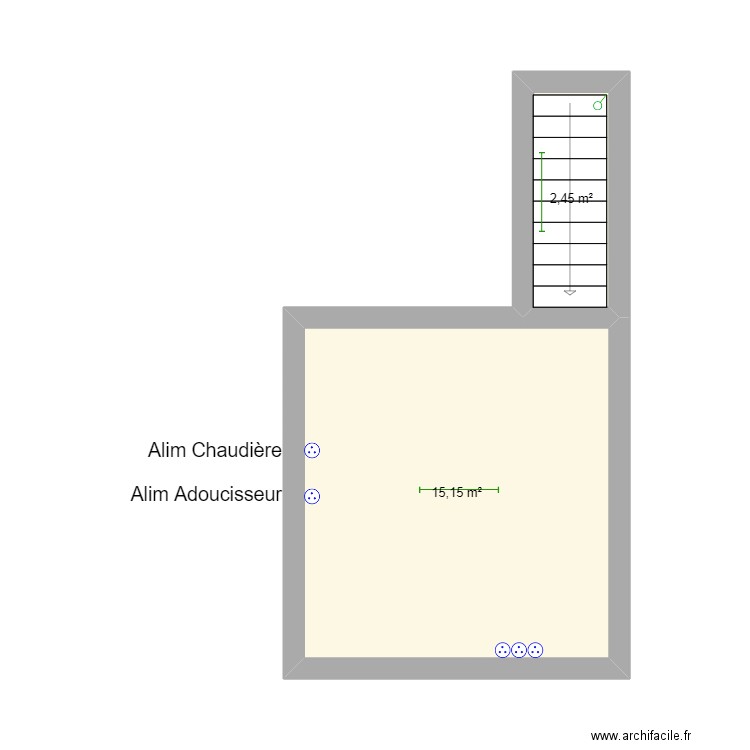 cava. Plan de 0 pièce et 0 m2