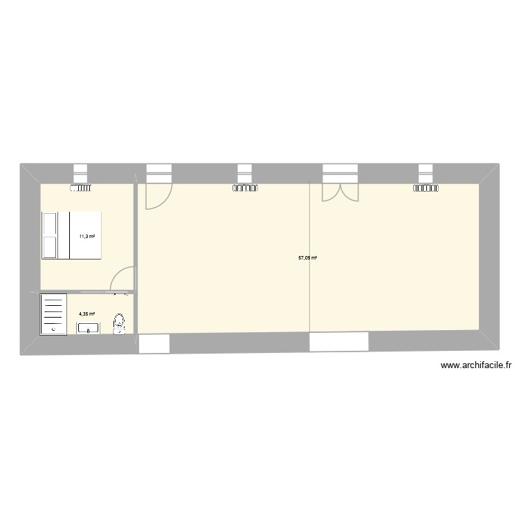 RDC NORD BASE V2 aménagé. Plan de 0 pièce et 0 m2 RDC NORD BASE V2 aménagé. Plan de 0 pièce et 0 m2