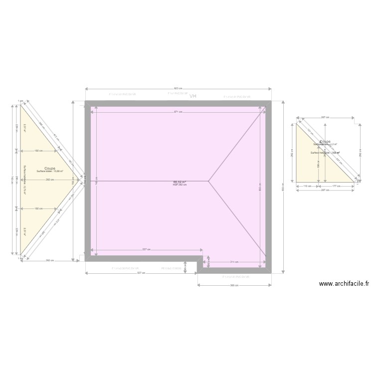 ML24005602. Plan de 14 pièces et 195 m2