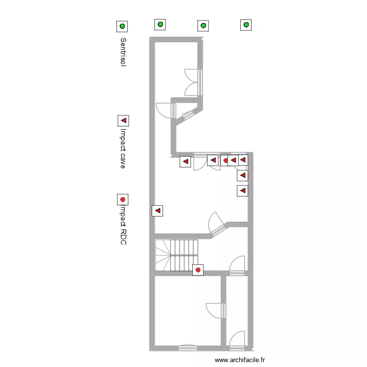BRUS. Plan de 5  et 57 m²