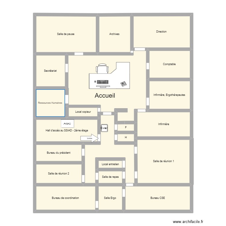 SSIAD. Plan de 0 pièce et 0 m2