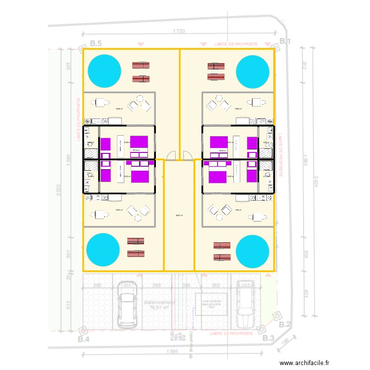 Module Beauregard. Plan de 15 pièces et 335 m2