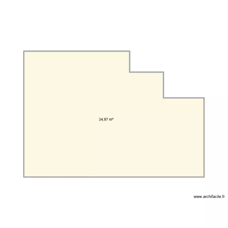 SCI M.R.. Plan de 1  et 35 m²