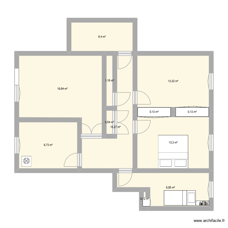 Six Fours. Plan de 0 pièce et 0 m2