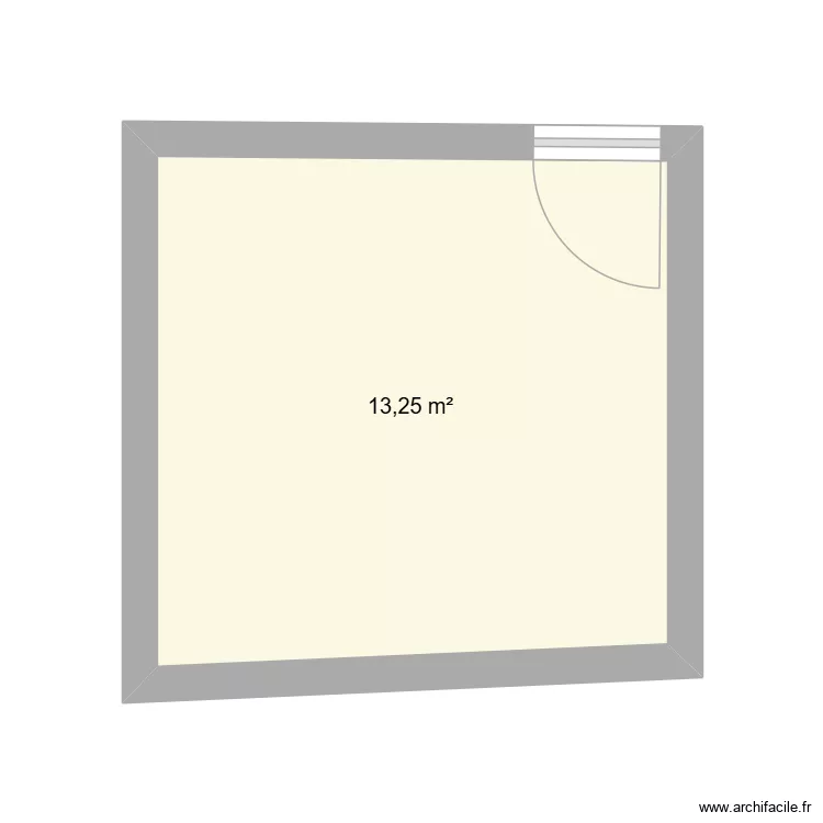 chambre. Plan de 1 et 13 m² chambre. Plan de 1 et 13 m²