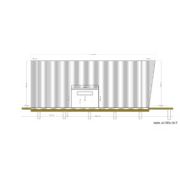 Plan de coupe maison face nord