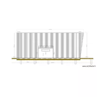 Plan de coupe maison face nord