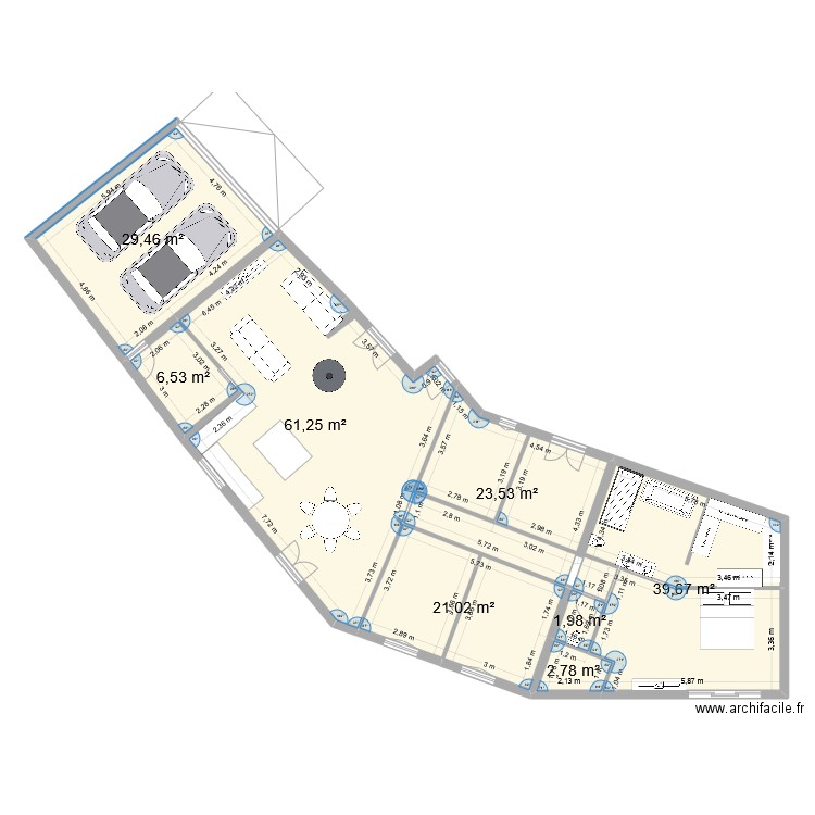 plan fenay. Plan de 8 pièces et 186 m2
