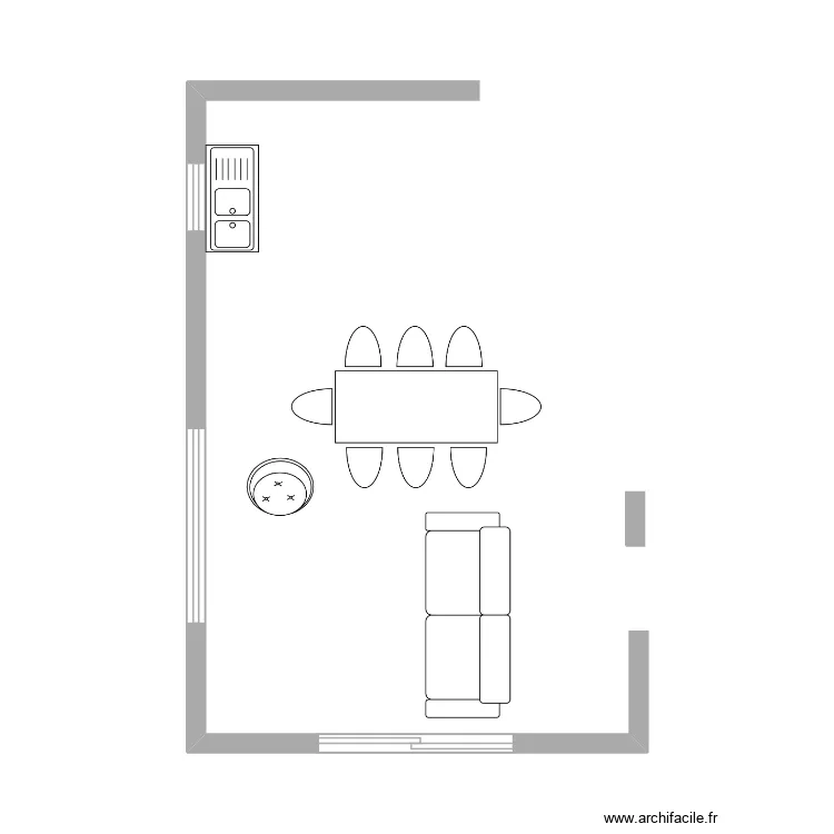 maison. Plan de 2  et 3 m²