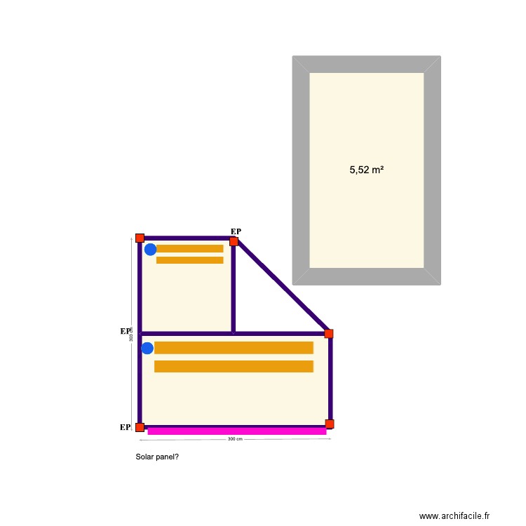Chris Ireland. Plan de 3 pièces et 12 m2