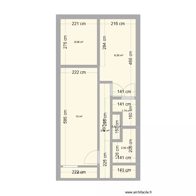 R+1 LAC BLEU V3. Plan de 