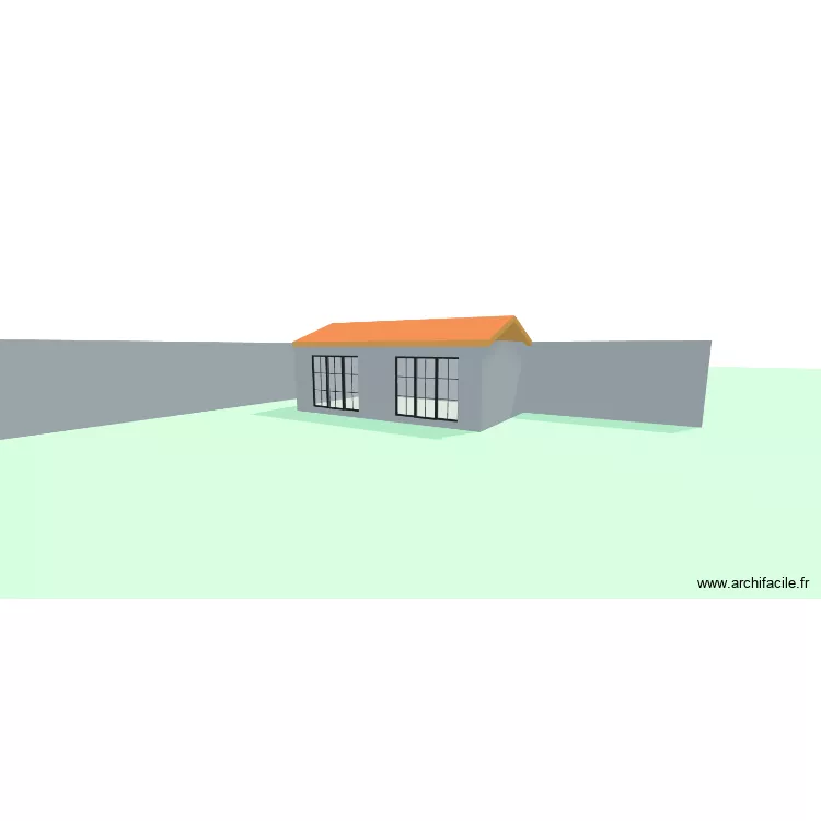 vue 3D. Plan de 1  et 30 m²