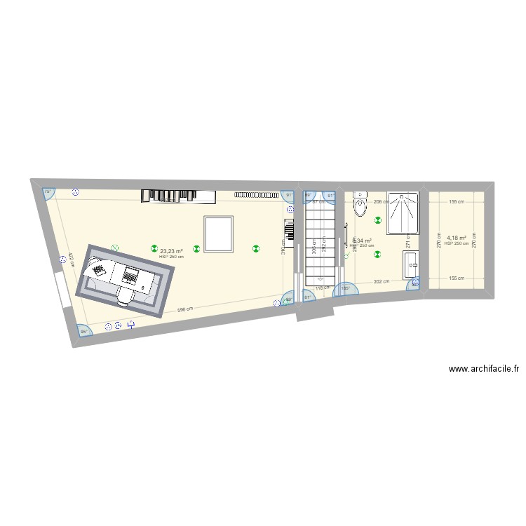 bureau. Plan de 0 pièce et 0 m2