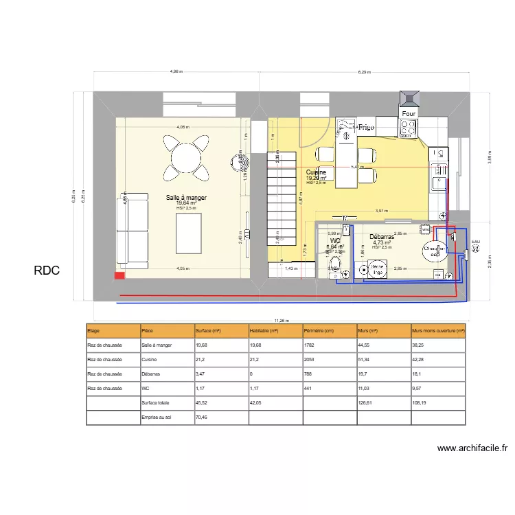 multicouche rdc. Plan de multicouche rdc. Plan de