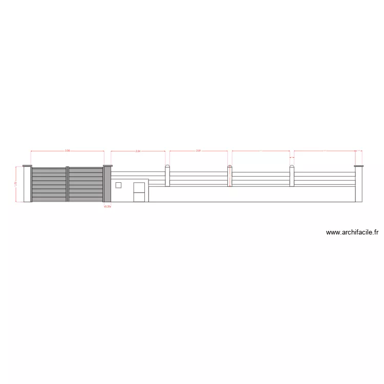 projet ADF portail seul. Plan de 