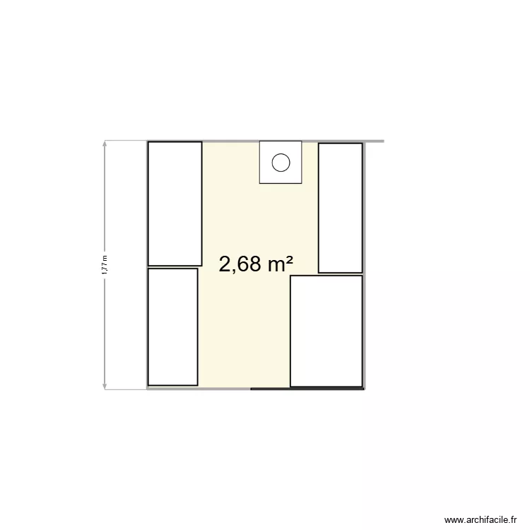 cave. Plan de 1 pièce et 3 m² cave. Plan de 1 pièce et 3 m²